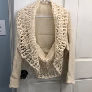 Cream sweater shrug